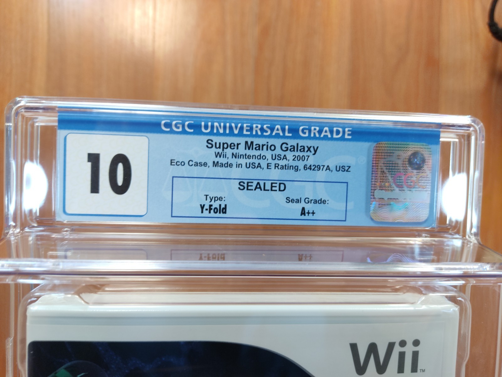 CGC 10 A++ GEM MINTY factory sealed Super Mario Galaxy 1st Print Wii Not vga psa
