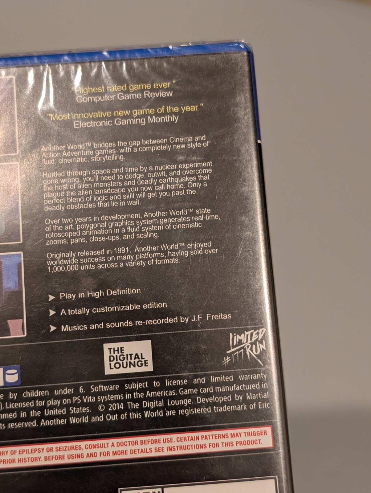 Another World – 20th Anniversary Editon (Sony Playstation Vita PS Vita) New