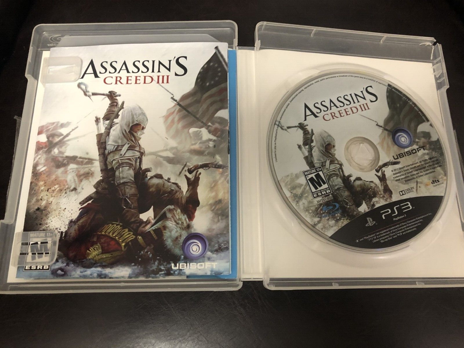 ASSASSIN’S CREED III 3 PLAYSTATION 3 GAME PLAY STATION PS3 DISC SONY NES HQ