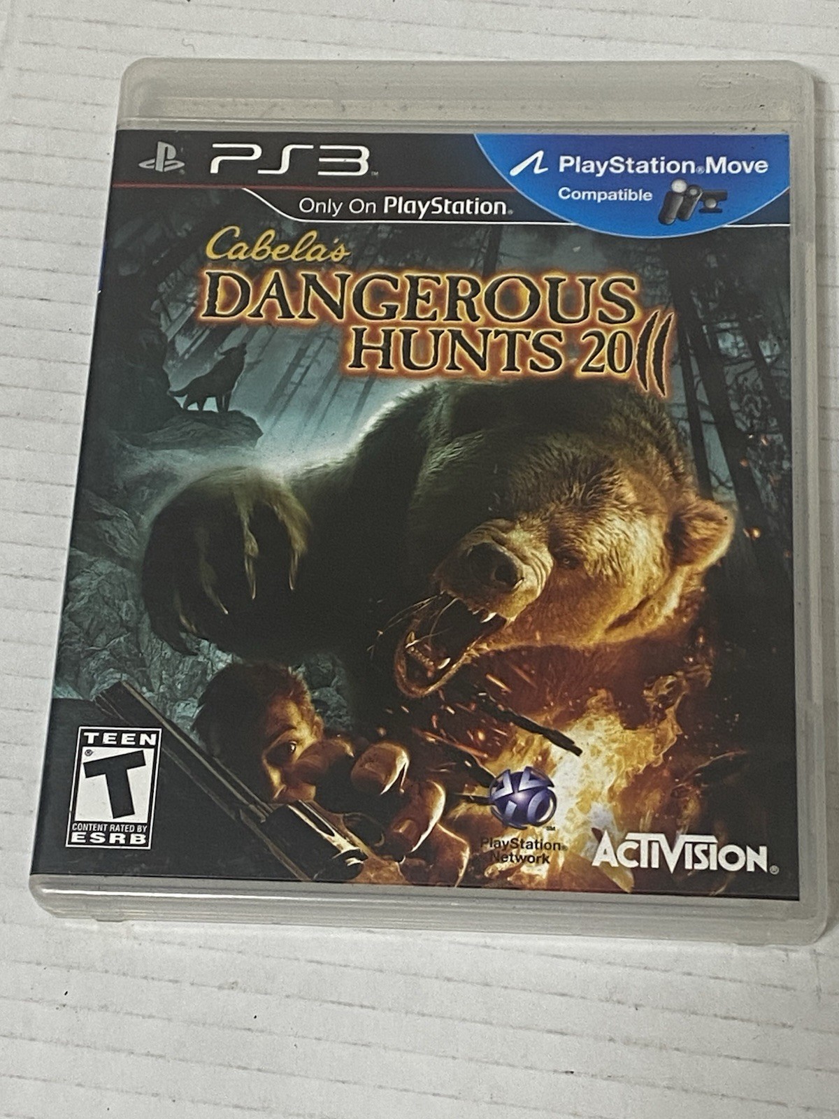 Cabela’s Dangerous Hunts 2011 PS3 PlayStation 3 Game Case Manual