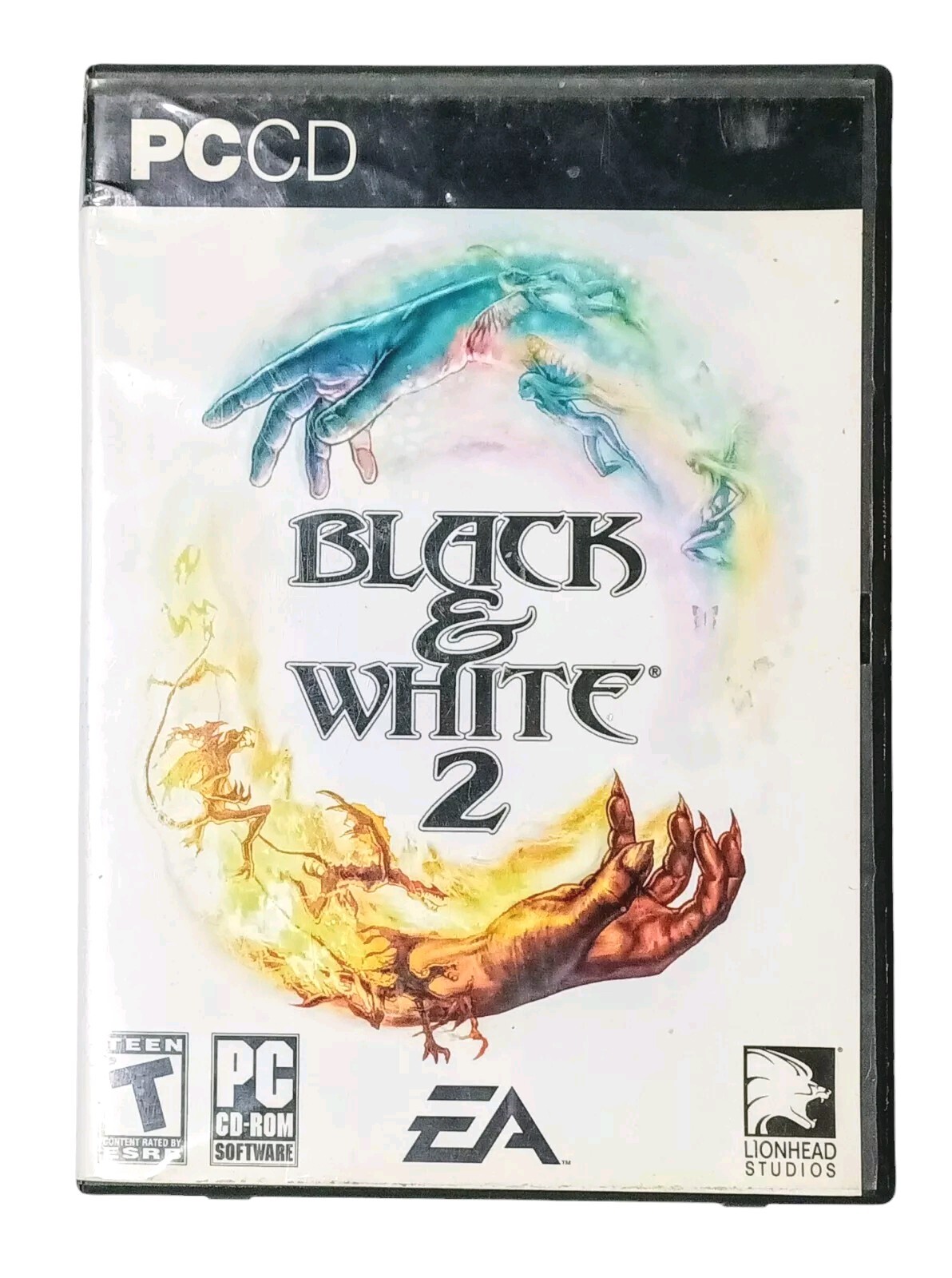 EA Black & White 2 PC Game CD-ROM (2005) Disc 2 and Disc 3 ONLY w/Case NO Manual