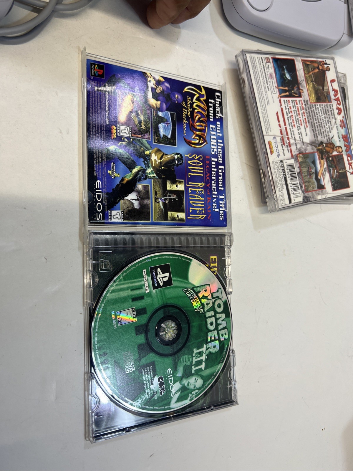 PS1 Playstation One PS 1 Tomb Raider 1, 2, &3 Complete CIB Tested & Working read