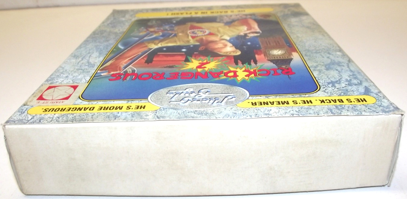 Rick Dangerous 2 (Atari ST) COMPLETE IN BOX Core Design / Micro Style
