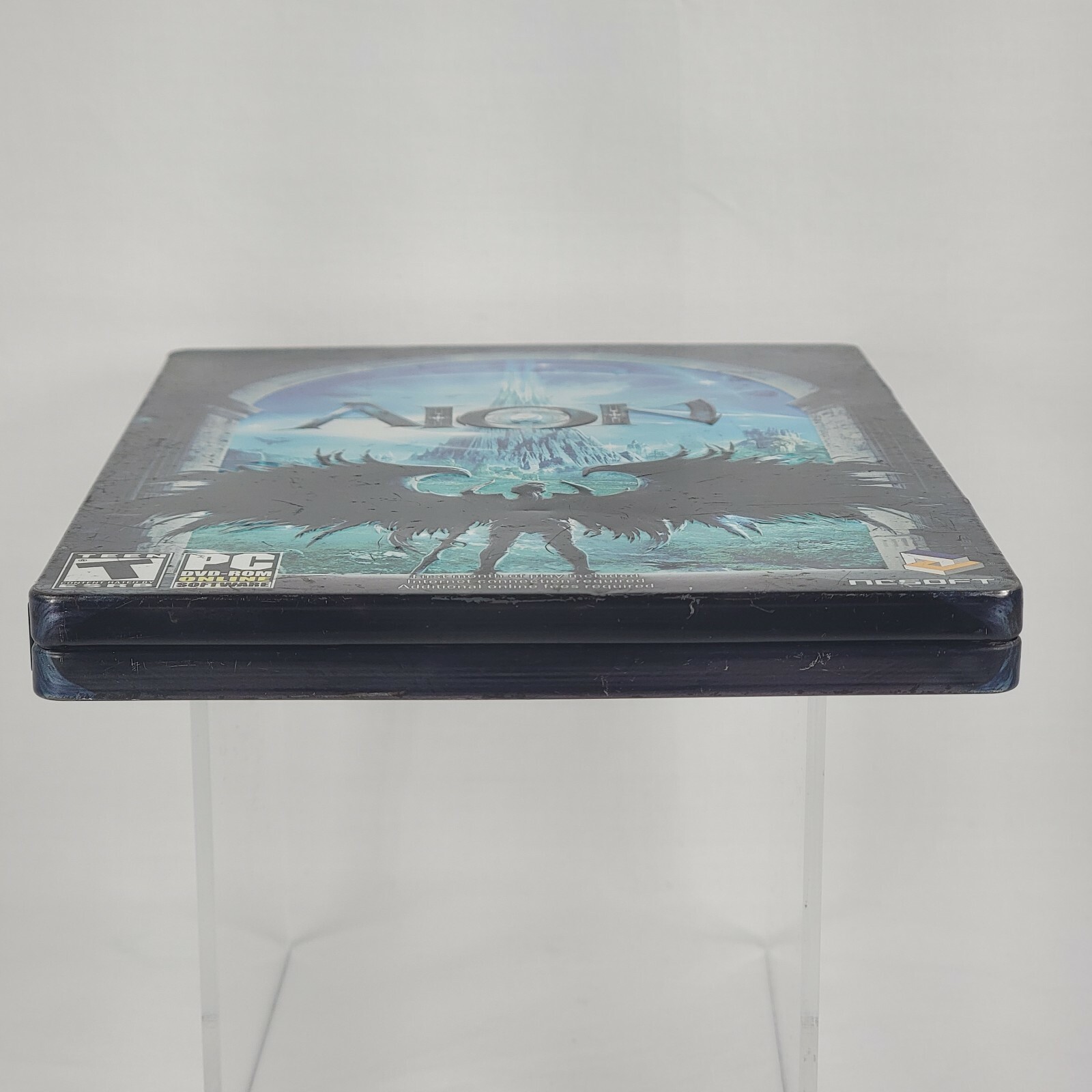 Aion PC DVD-ROM Game Steelbook Case CIB Complete Manual 2 Disc RPG Video Gaming