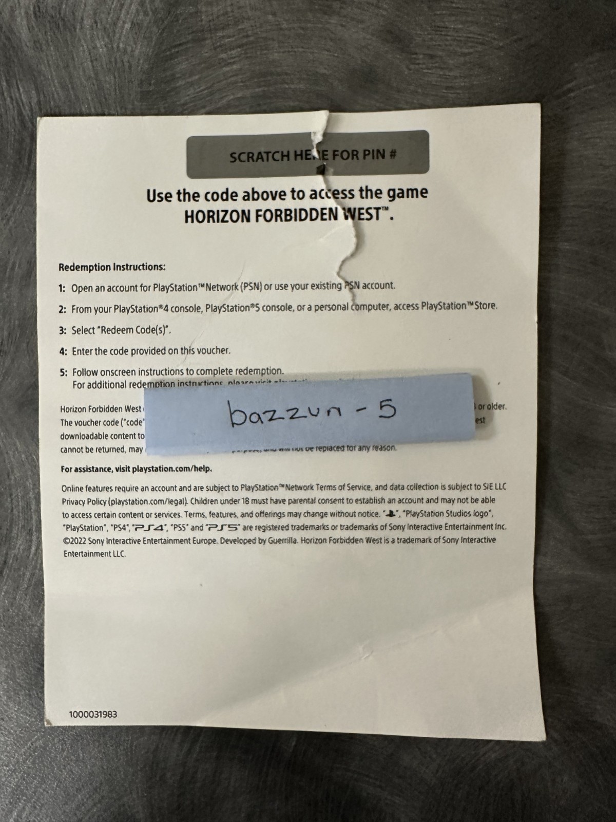 Horizon Forbidden West – Sony PS4/ PS5 – No Disc
