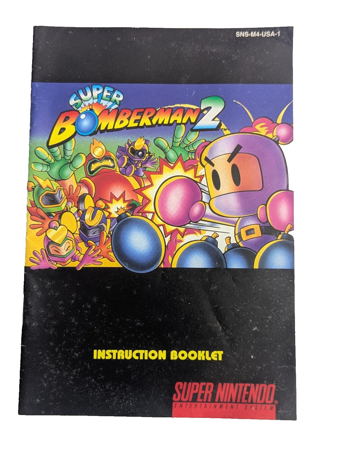 Super Bomberman 2 (Super Nintendo SNES) Clean, Tested – Authentic with Manual