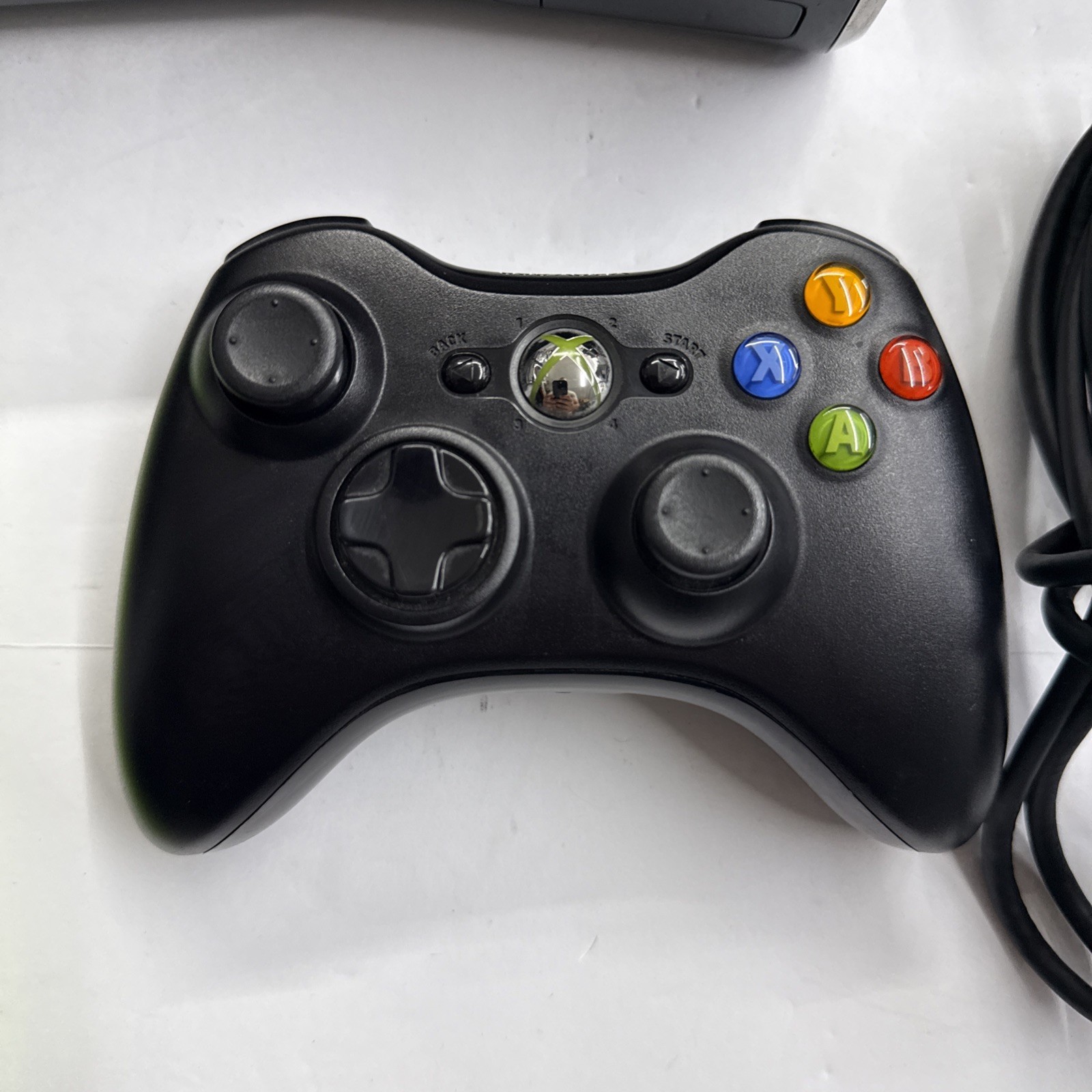Xbox 360 – Microsoft S 250GB Glossy Black Console Complete Tested Working #2946