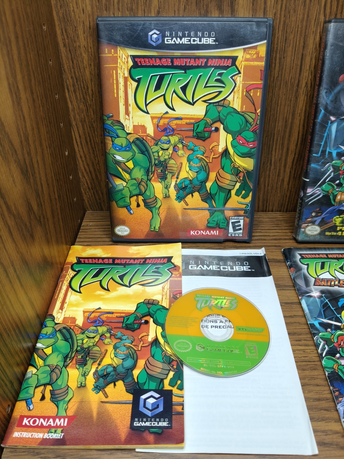 Teenage Mutant Ninja Turtles 2 & 3 BattleNexus Mutant Nightmare GameCube Bundle