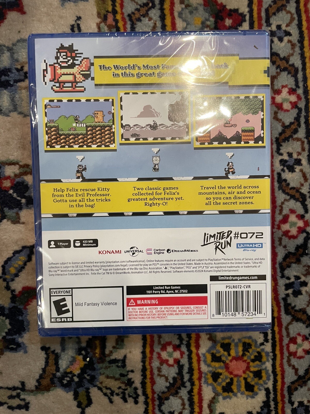 PS5 Limited Run #72: Felix the Cat Brand New Factory Sealed RARE