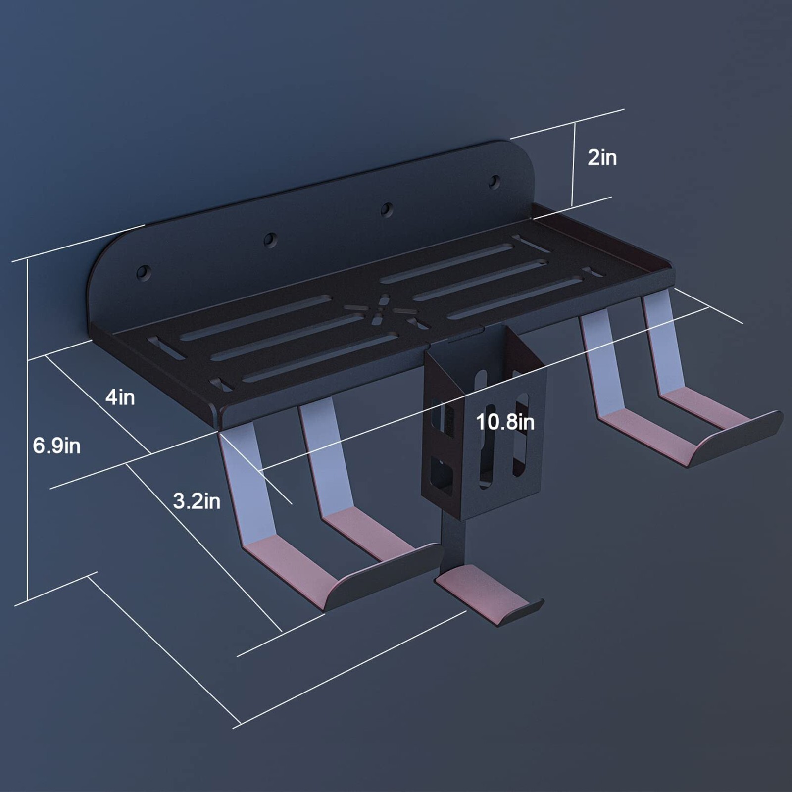 Wall Mount Kit For PS5 Console, PS5 Wall Bracket 6-in-1 Metal Wall Stand NEW US