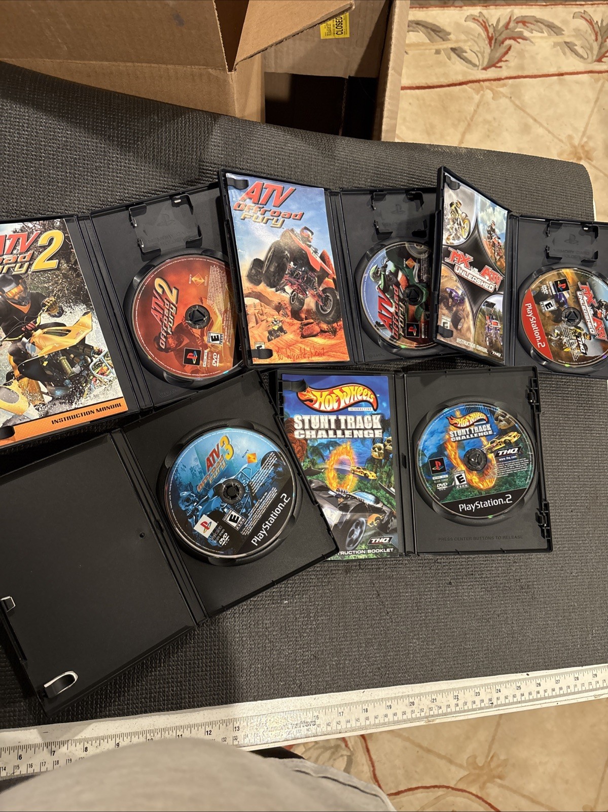 Sony PlayStation 2 PS2 CIB COMPLETE ATV OFFROAD FURY 1 2 3 & More , Hot wheels