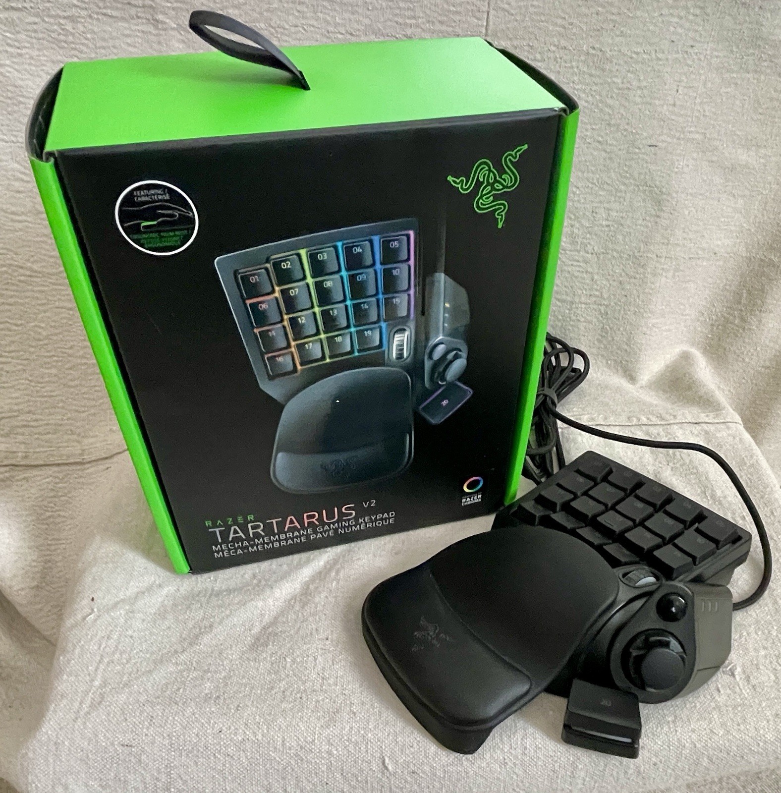 Razer Tartarus V2 Programmable Backlit Gaming Keypad Wired USB for PC Black