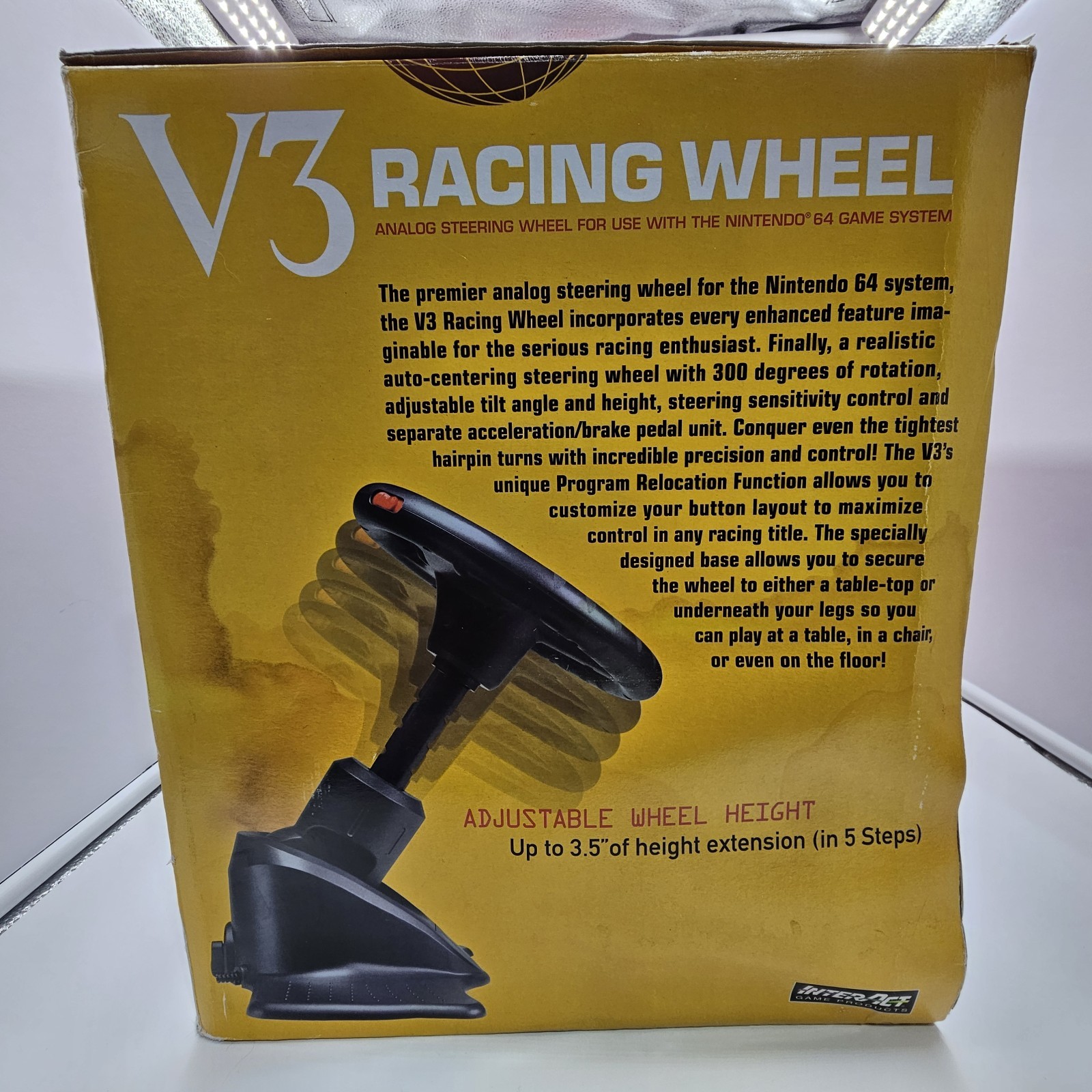 InterAct V3 FX Racing Wheel and Pedals SV-380 For Nintendo 64 N64