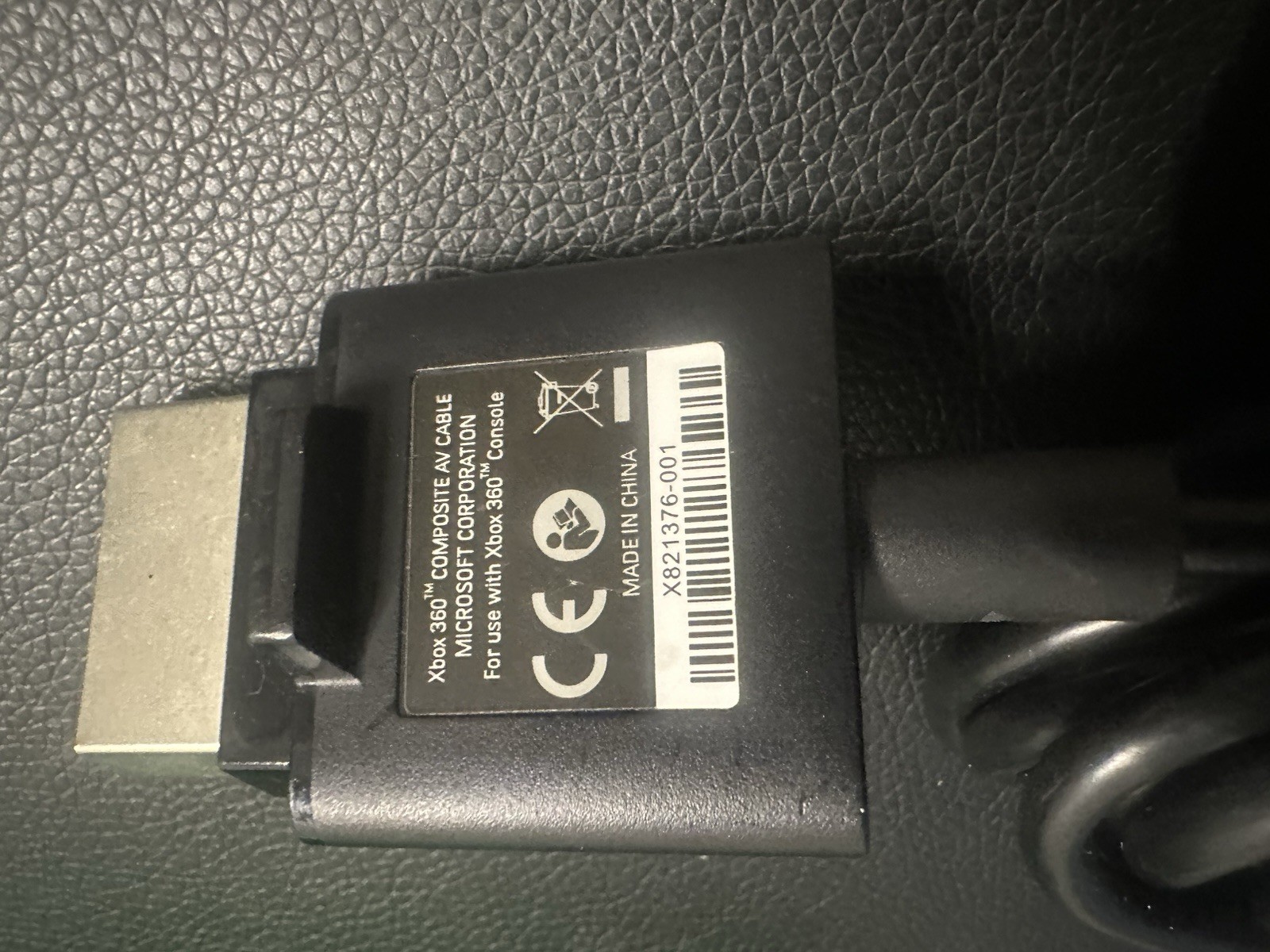 Genuine Official OEM Microsoft XBOX 360 S Slim Composite AV Audio Video Cable