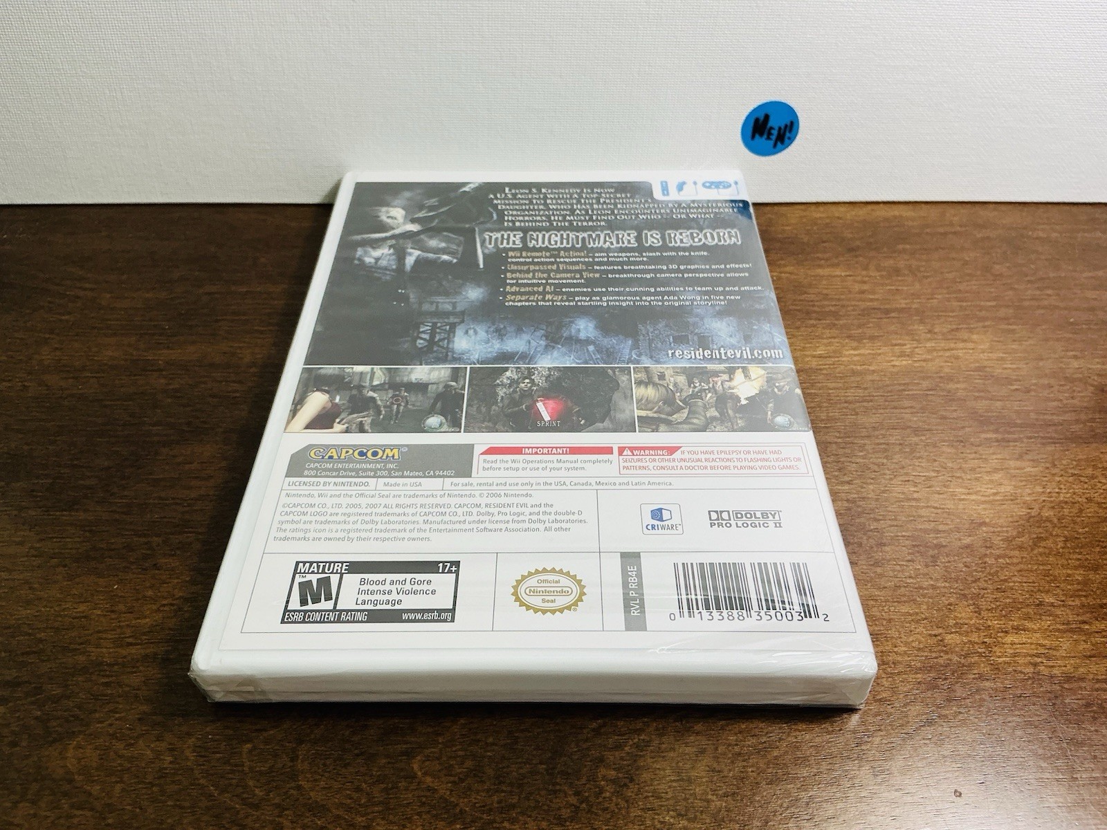 Resident Evil 4 Wii Edition Nintendo Wii Game (NEW/SEALED)