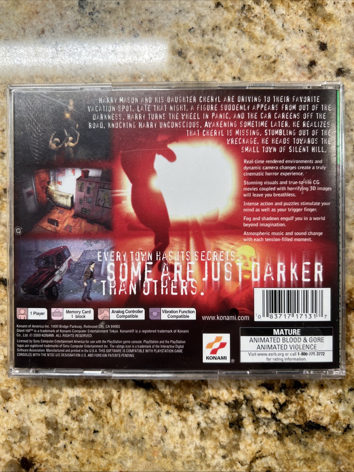 Silent Hill Sony PlayStation PS1 Game Disc w/ Manual Greatest Hits