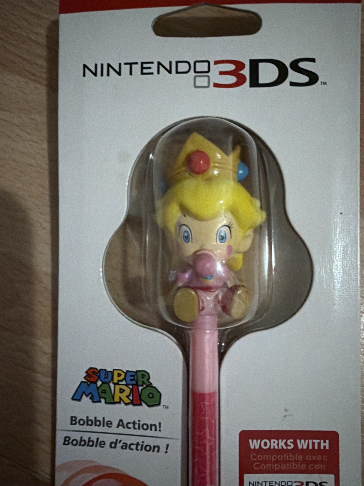 RARE Factory Sealed Baby Princess Peach Nintendo DS Bobblehead Stylus