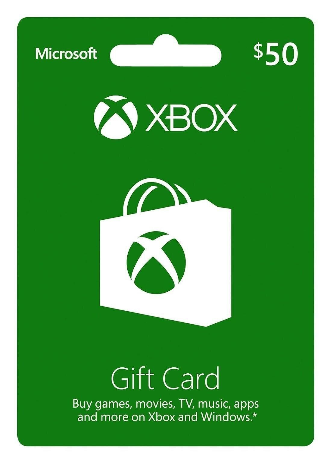 Xbox Live Gift Card 50 Usd – Us Microsoft Xbox Live Keys – United States | Ebay