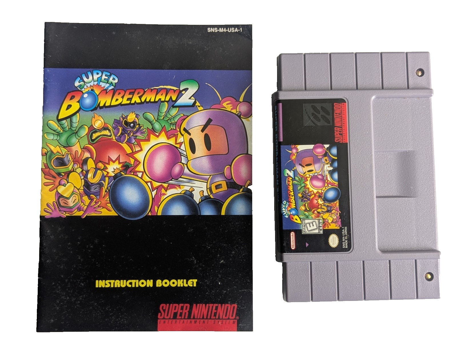 Super Bomberman 2 (Super Nintendo SNES) Clean, Tested – Authentic with Manual