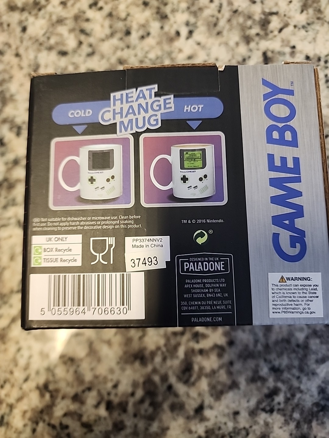 Nintendo Game Boy Heat Change Drink Mug Official Licensed Product *BRAND NEW*