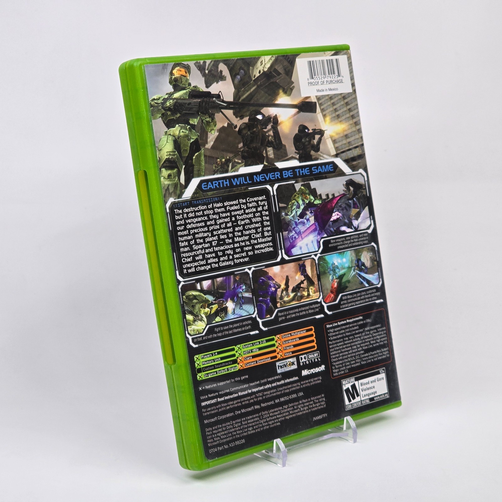 💿REFURBISHED Halo 2 (Original Xbox) Black Label CIB COMPLETE & TESTED 💿