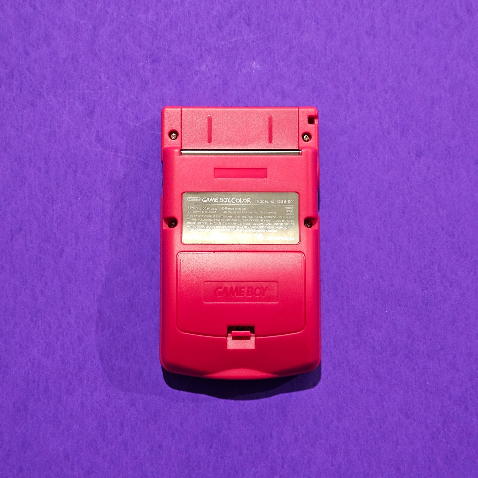Nintendo Game Boy Color Berry Red 👾 CGB-001 GBC RESTORED NEW BODY
