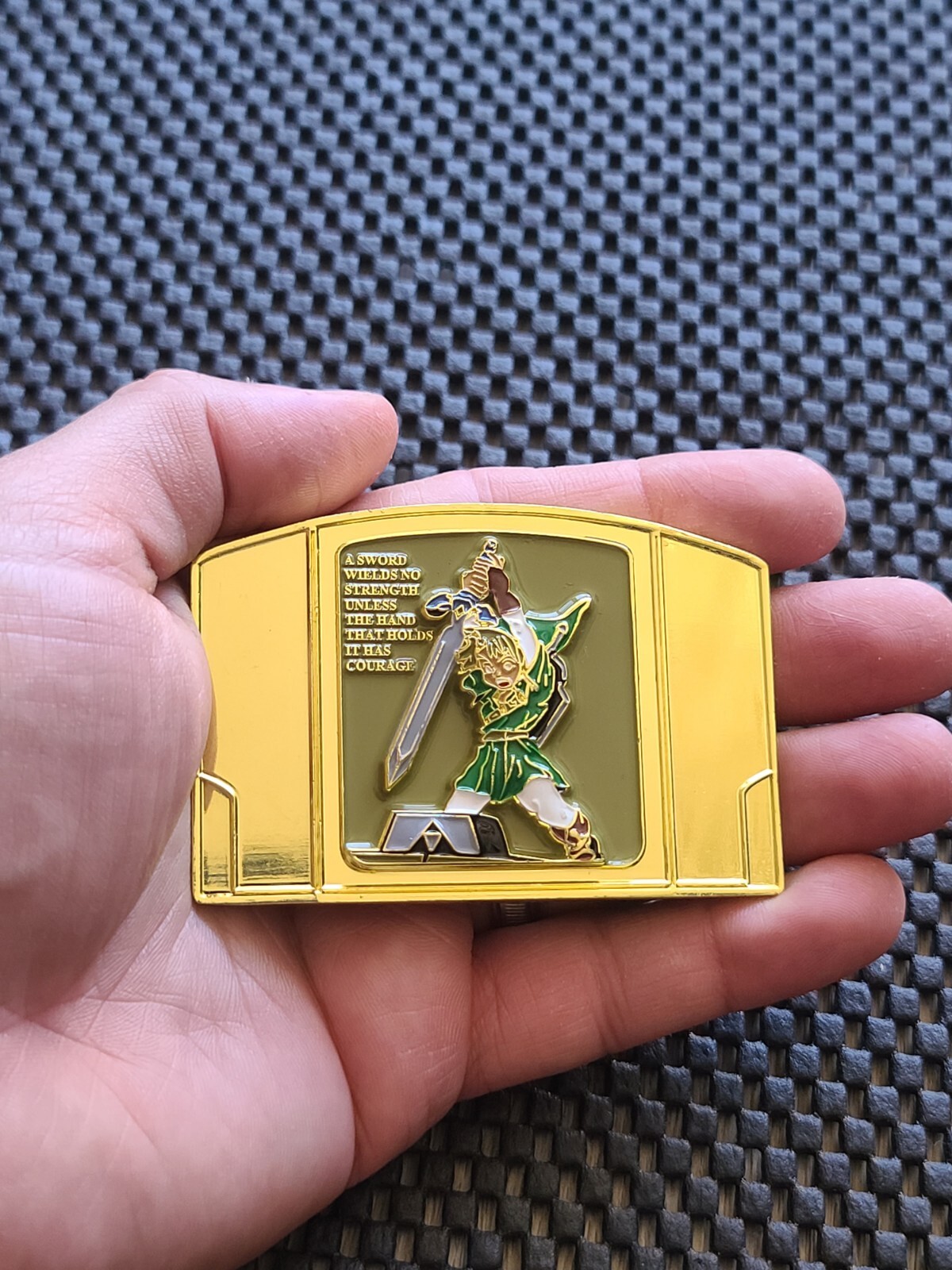 Legend of Zelda Ocarina of Time Challenge Coin Medal Nintendo 64 Promo US NAVY G
