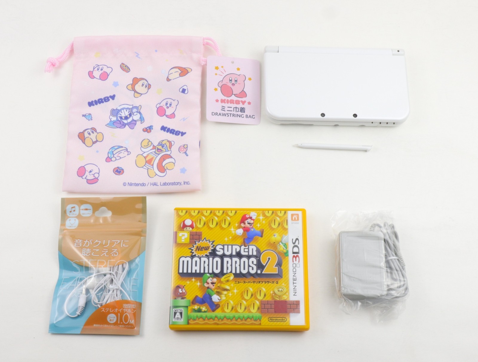 New Nintendo 3DS LL XL Console Dual IPS LCD Pearl White Excellent / Region Free