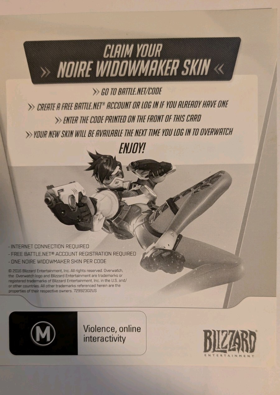 Widowmaker Noire Skin for Overwatch on PC