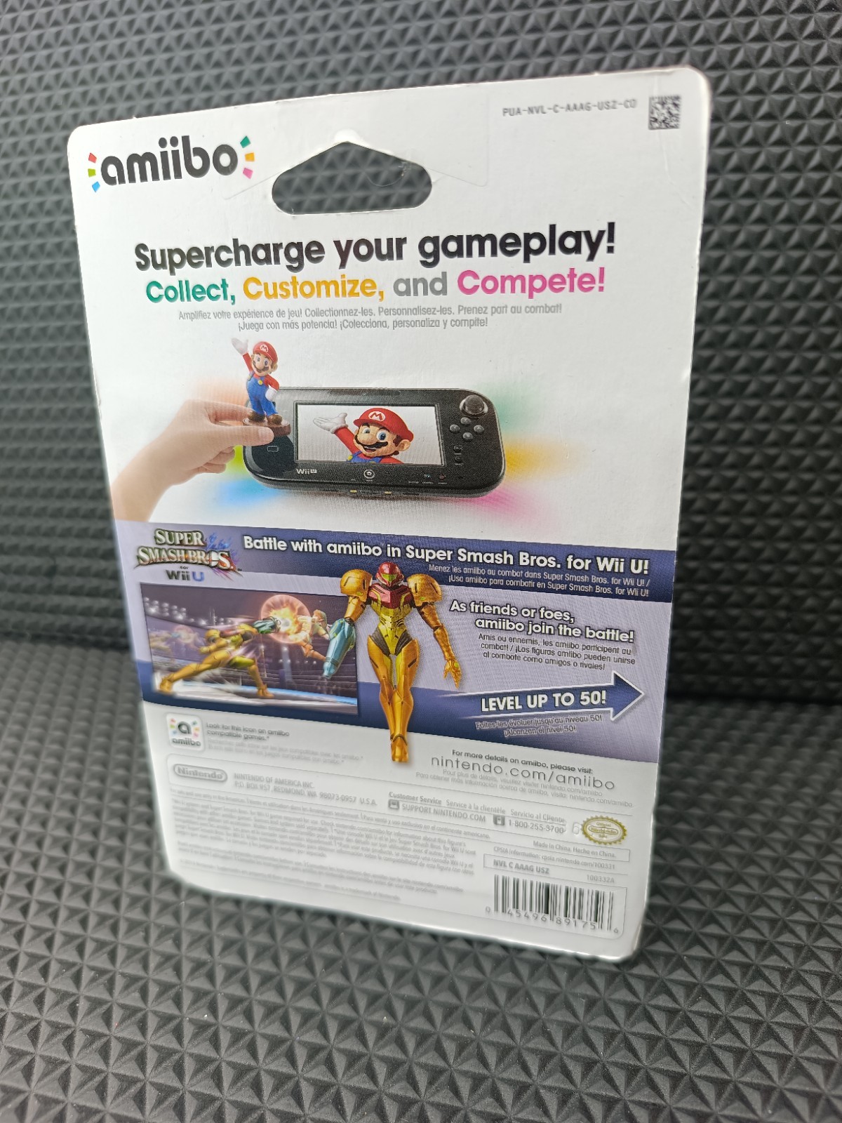 Nintendo amiibo Samus Collectible Character Figure Super Smash Bros Wii U 2014