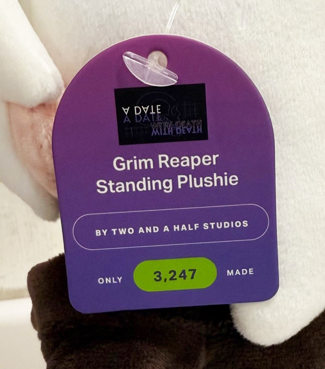 Makeship Grim Reaper Standing Plushie Date With Death Video Game Plush NEW Rare