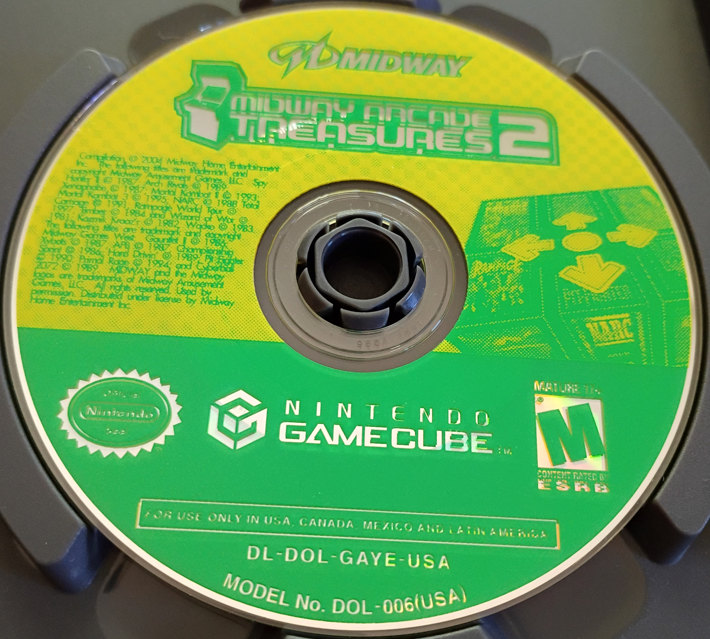 Nintendo Gamecube Midway Arcade Treasures 2 2004 Complete Manual – Untested