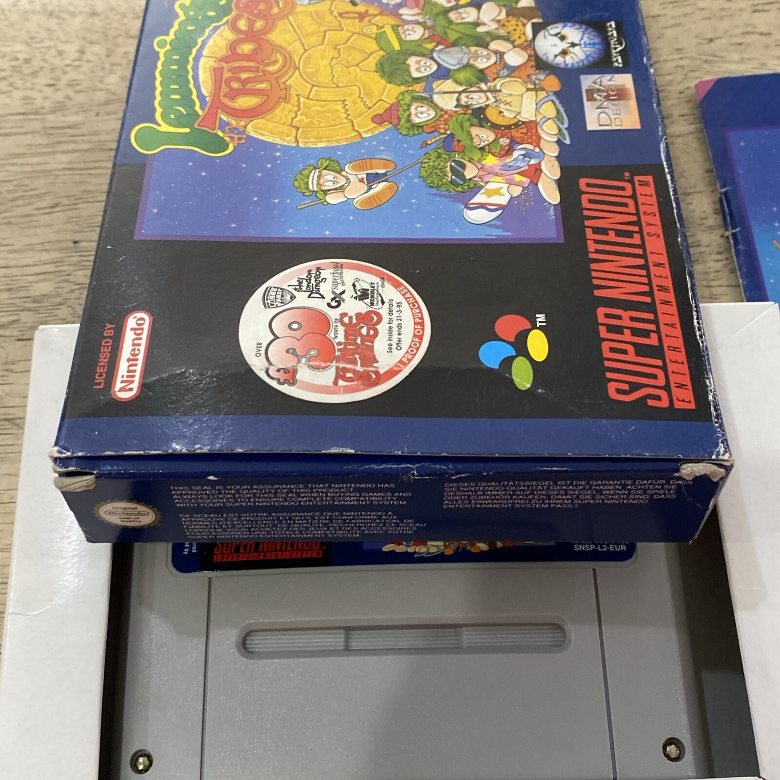 Lemmings 2: The Tribes Super Nintendo SNES Complete CIB Great Shape! Rare!!!
