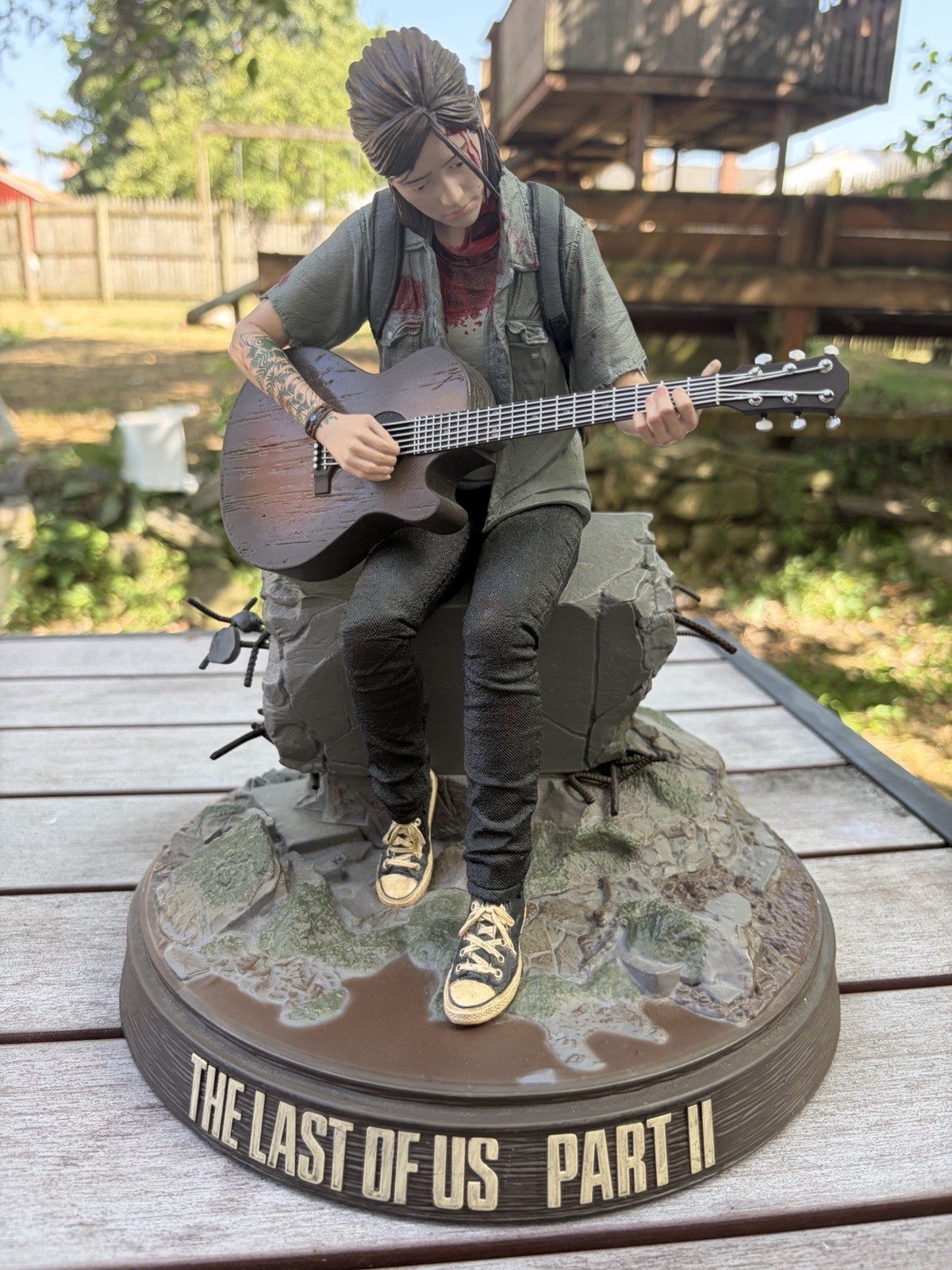 The Last of Us Part II Ellie Special Edition Hand Painted Statue Figure W/ Base