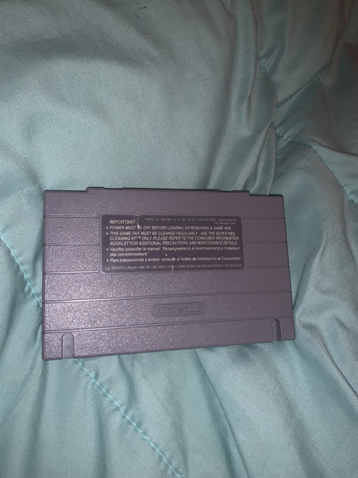 Tecmo Ninja Gaiden Trilogy SNES Cartridge NTSC-U/C 1995 Ninja Gaiden Series