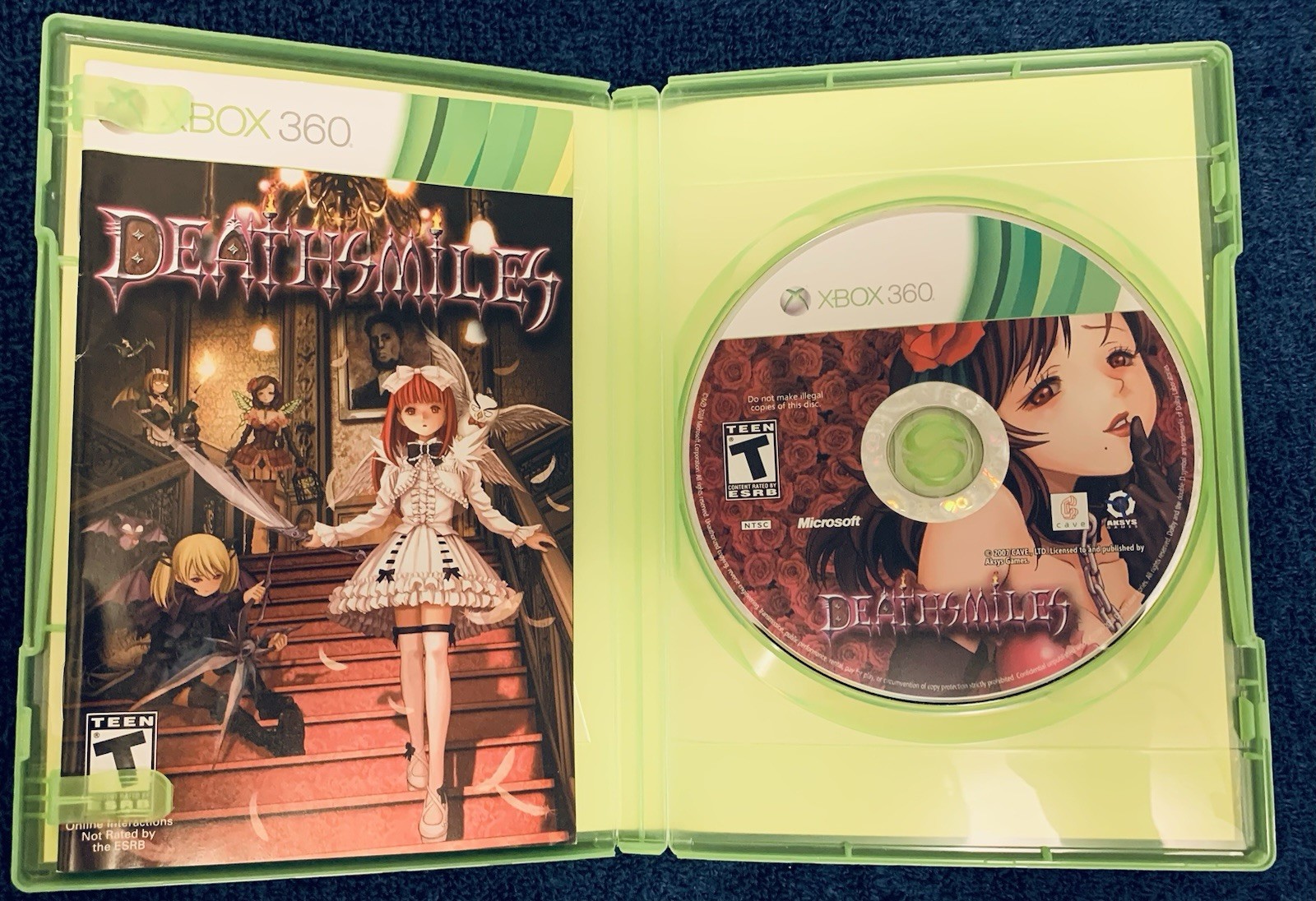 Deathsmiles (Microsoft Xbox 360, 2010) CIB Complete w/ Manual Tested