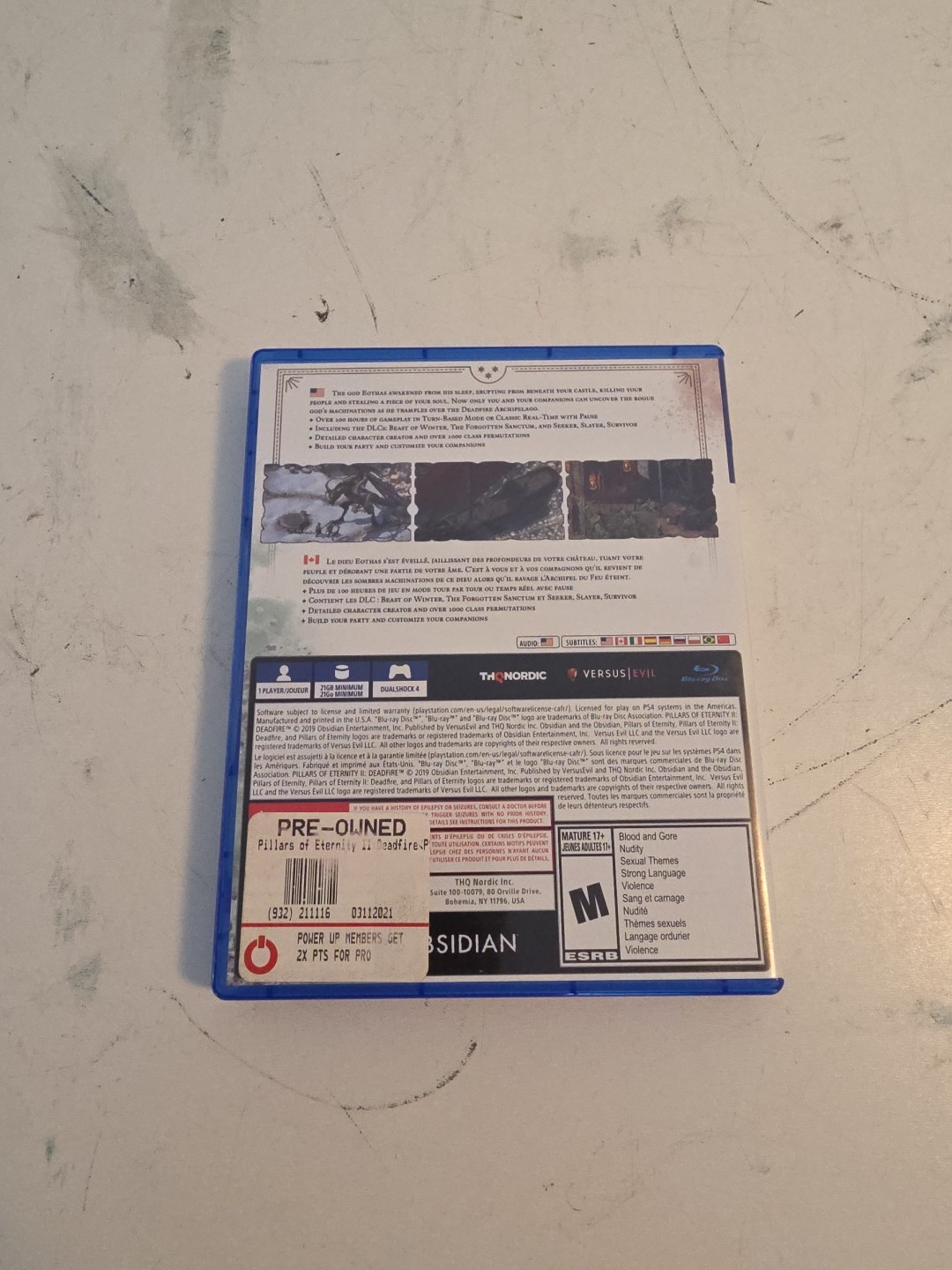 Pillars of Eternity II: Deadfire Ultimate edition PS4 Tested Free Shipping