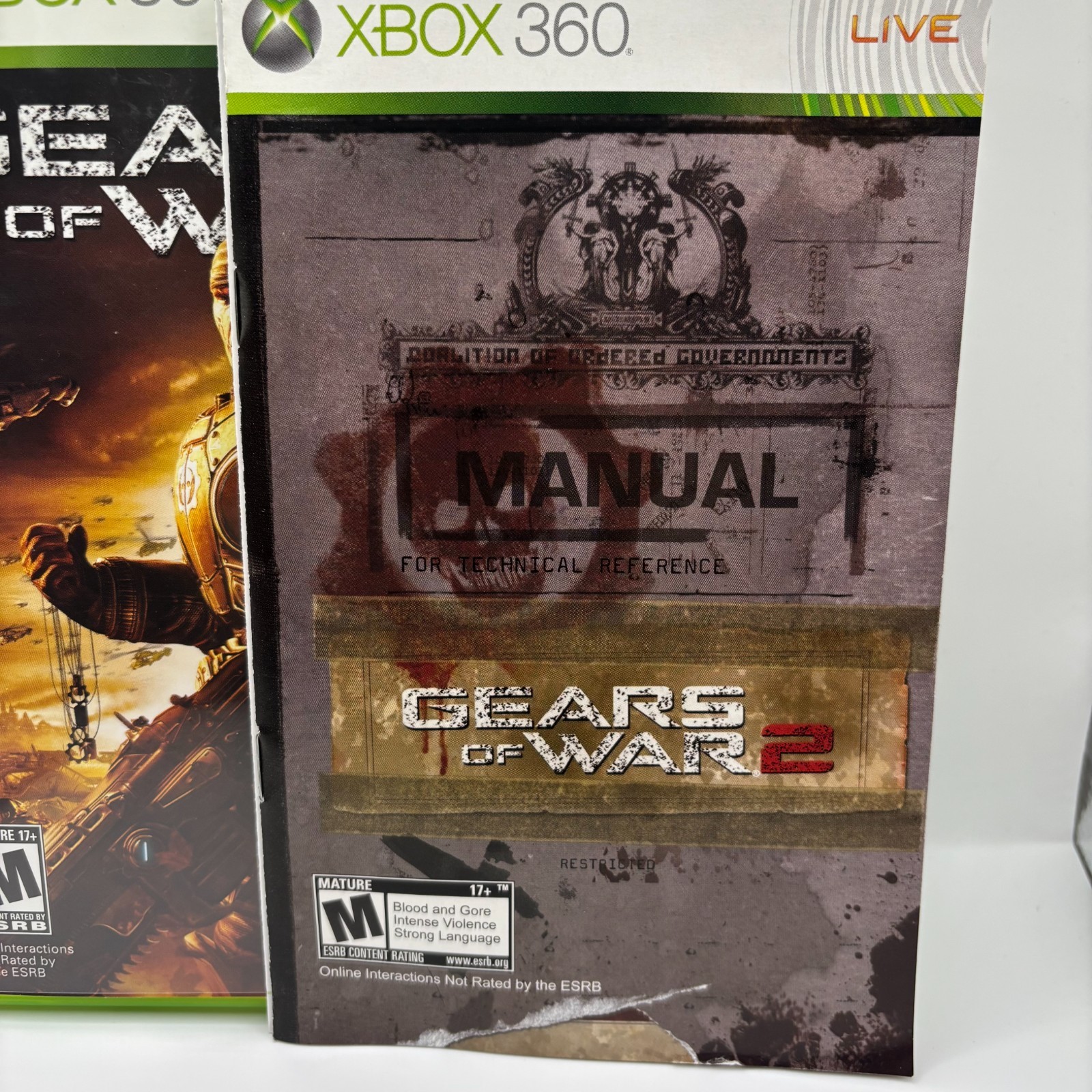 GEARS OF WAR 2 (Microsoft Xbox 360) Complete In Box CIB