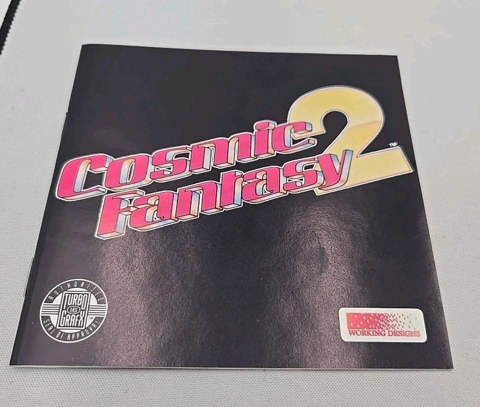 Cosmic Fantasy 2 – TurboGrafx 16 CD – Complete CIB- Tested – Authentic