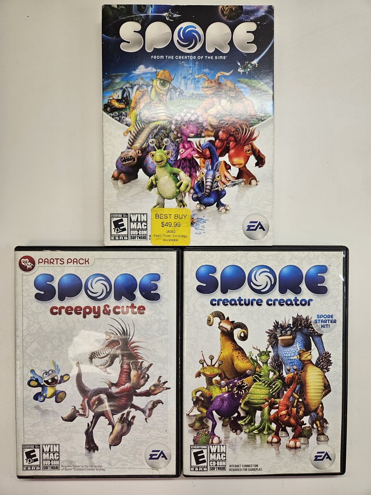 Spore 3 Game Bundle: Spore/ Spore Creature Creator/ Spore Creepy & Cute