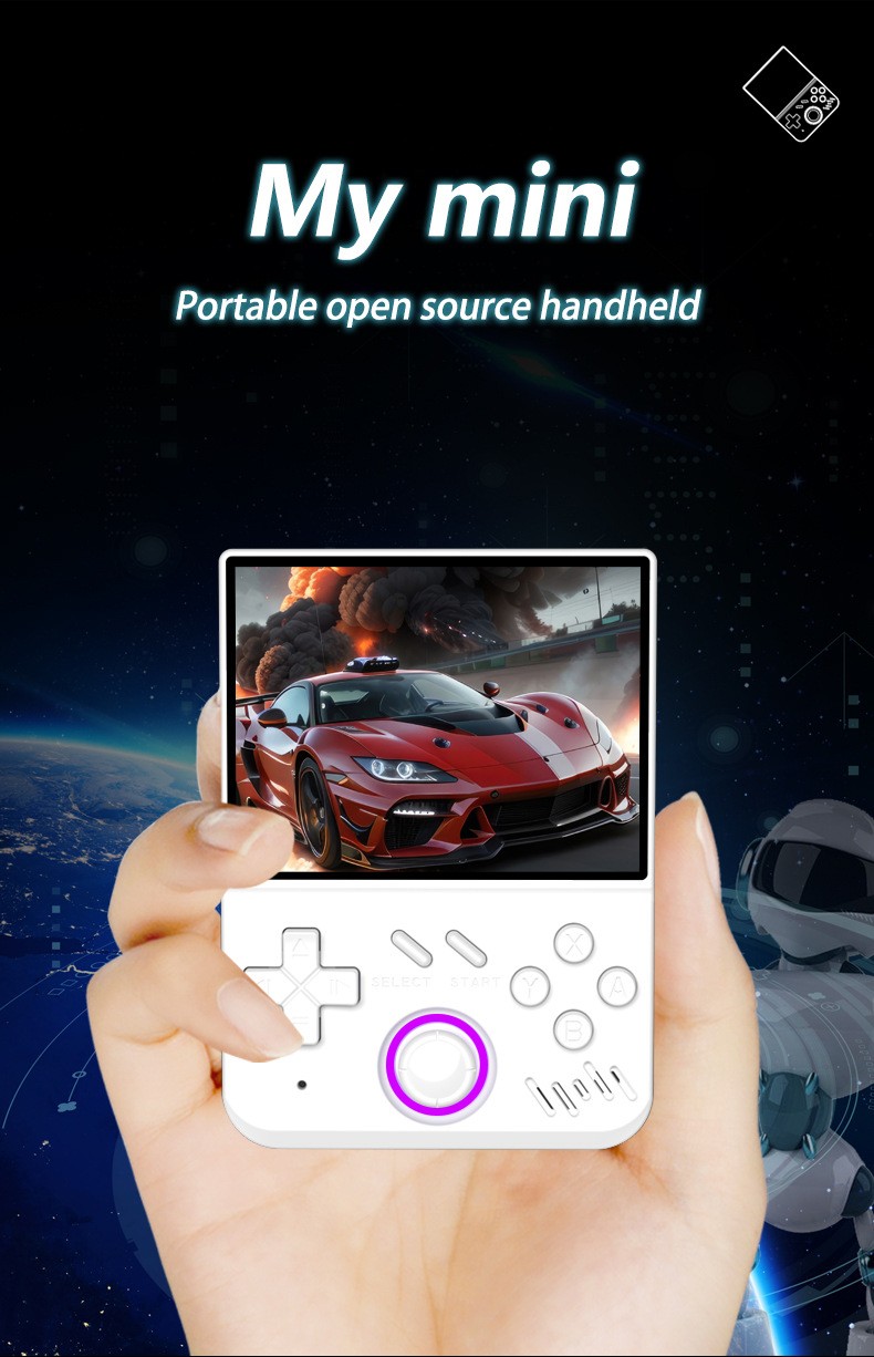 My Mini Linux Retro Handheld 3.5″ IPS 640×480 RK3326 4000mAh Game Console
