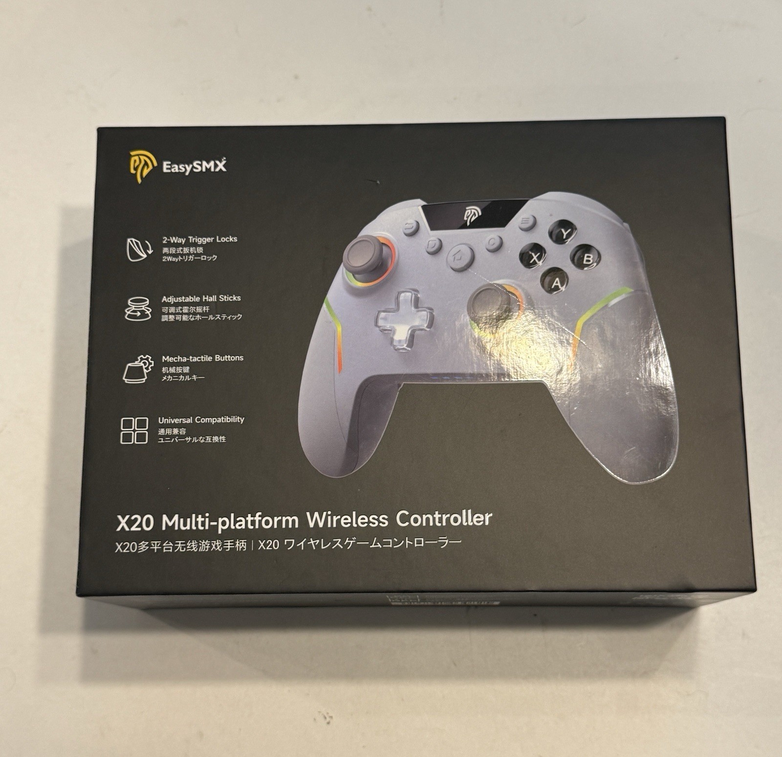 EasySMX X20 RGB Wireless Gaming Controller PC Switch Steam Android Bluetooth