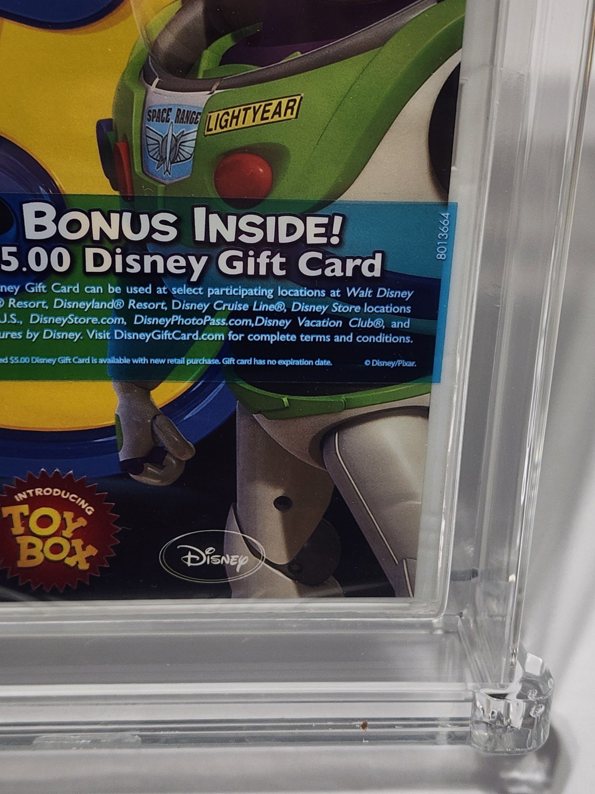 Toy Story 3 Nintendo Wii New Sealed $5 Disney Gift Card Variant Psa Wata 9.4 A+
