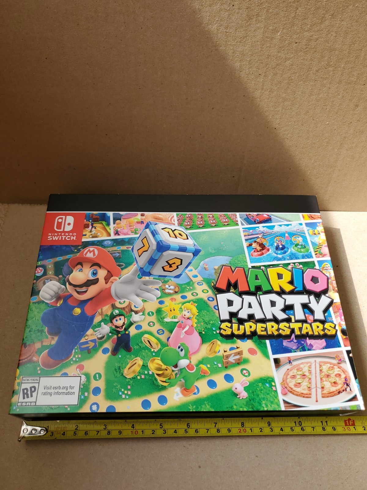 Nintendo Switch Mario Party Superstars Promotional Display Box Stand 11 3/4 × 9