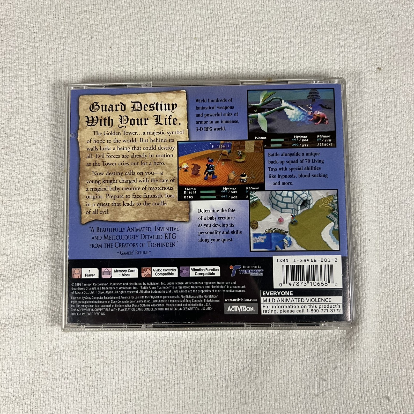 Guardian’s Crusade Sony PlayStation 1 PS1 1999 CIB Complete in box