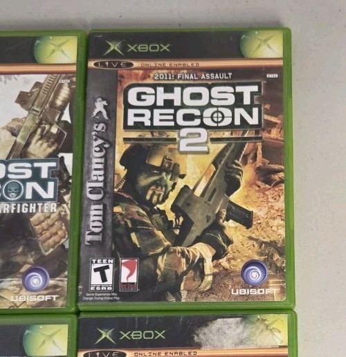 Xbox Lot X 4 Games Tom Clancy’s – Ghost Recon & Splinter Cell -Condition Varies