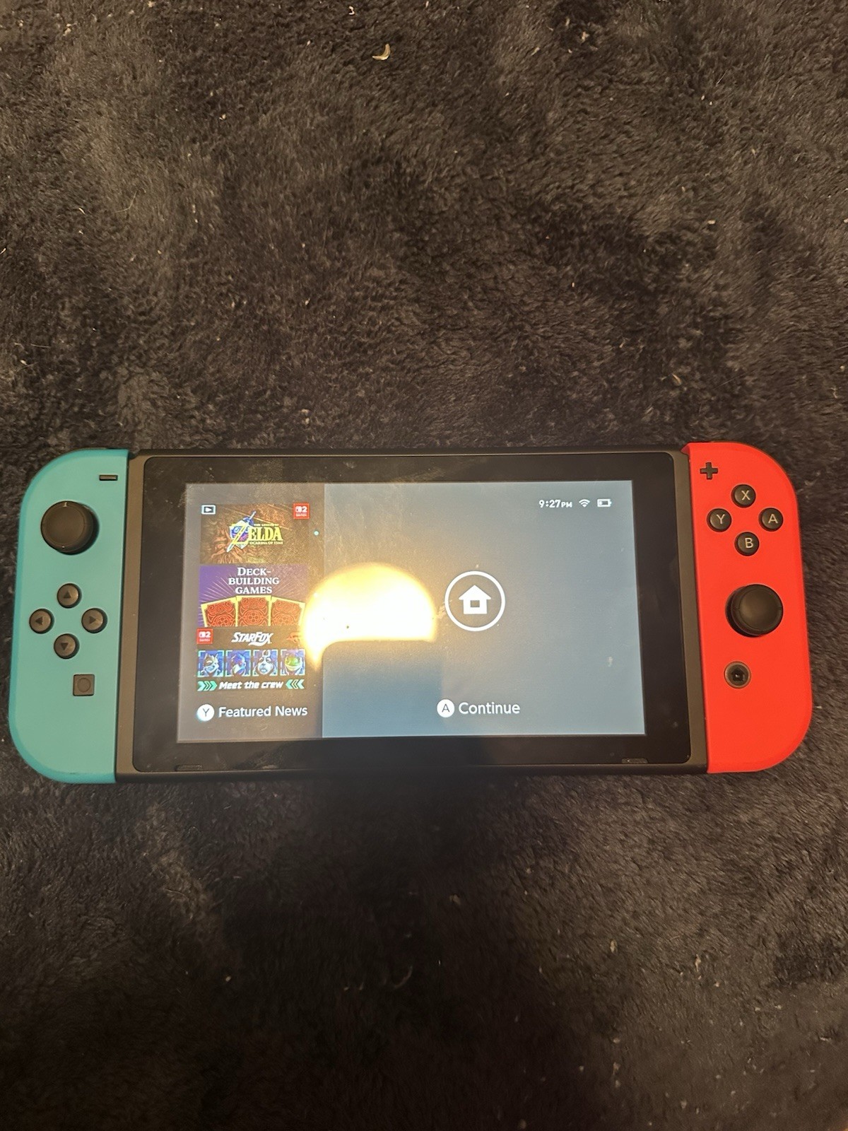 Nintendo Switch HAC-001 32GB Neon Red/Blue Joy-Con Dock Charger HDMI Carry Case