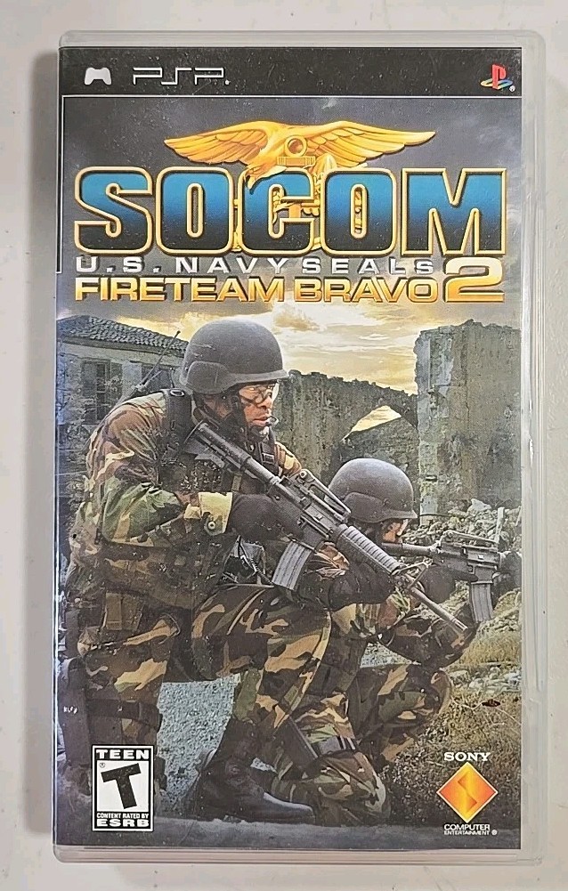 SOCOM: U.S. Navy SEALs Fireteam Bravo 2 (Sony PSP, 2006) CIB Tested!