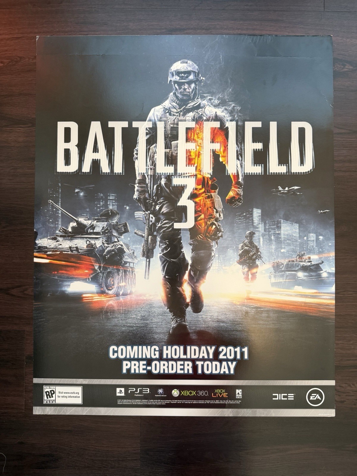2011 Battlefield 3 Pre-Order Promo Poster – Rating Pending