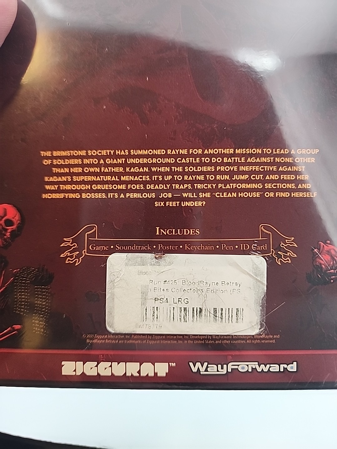 BloodRayne Betrayal Fresh Bites Collector’s Edition – PlayStation 4 PS4 – Sealed